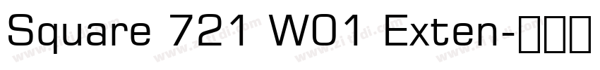Square 721 W01 Exten字体转换